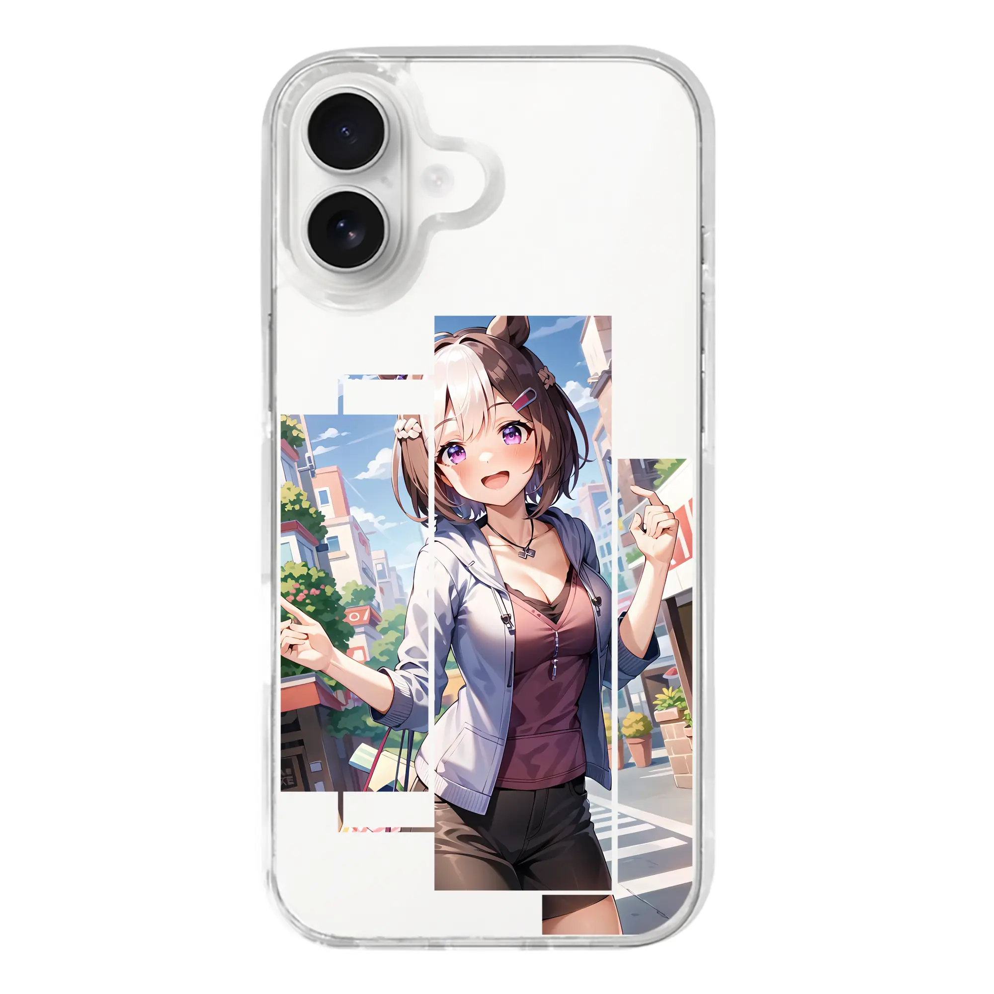 ウマ娘 プリティーダービー グッズ スペシャルウィーク - iPhone 17シリーズ 透明スマホケース – 薄型・耐衝撃・精密フィット保護カバー